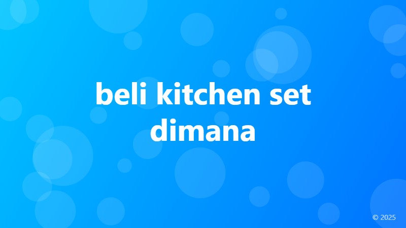 beli kitchen set dimana