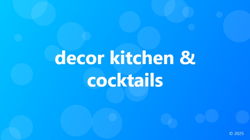 decor kitchen & cocktails