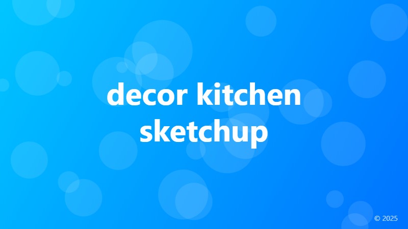 decor kitchen sketchup