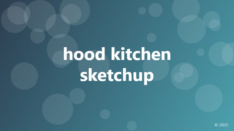 hood kitchen sketchup