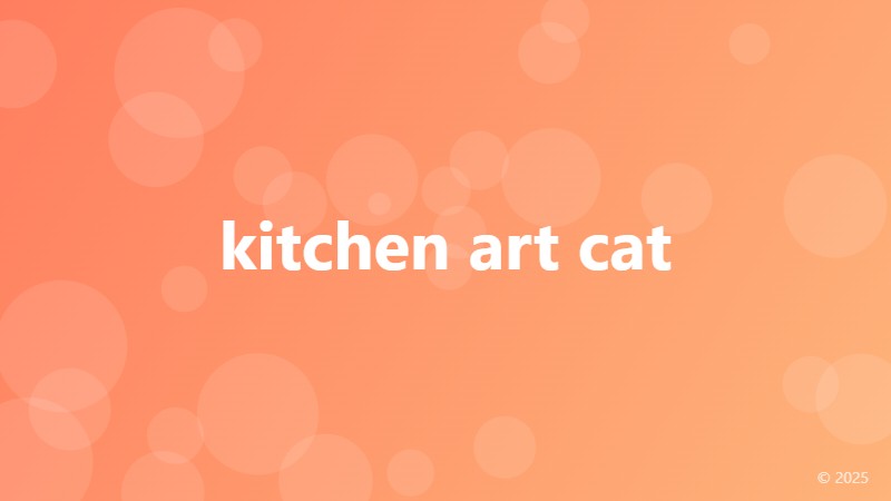 kitchen art cat