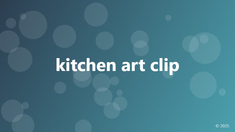 kitchen art clip