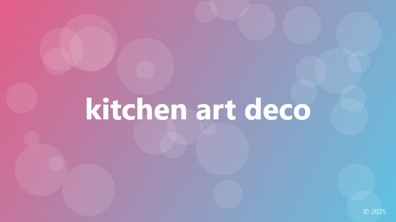 kitchen art deco