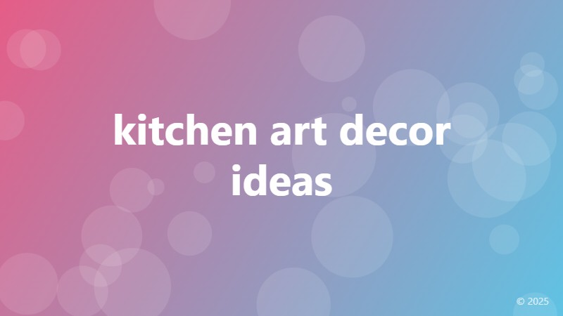 kitchen art decor ideas
