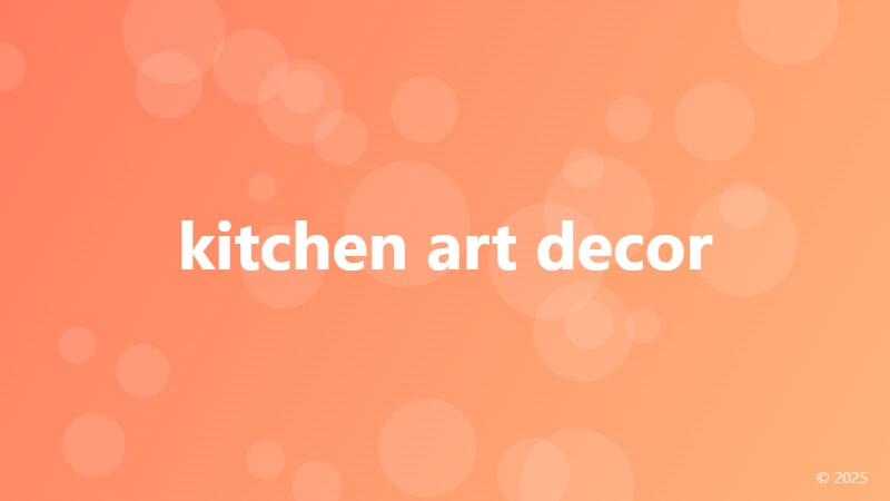 kitchen art decor