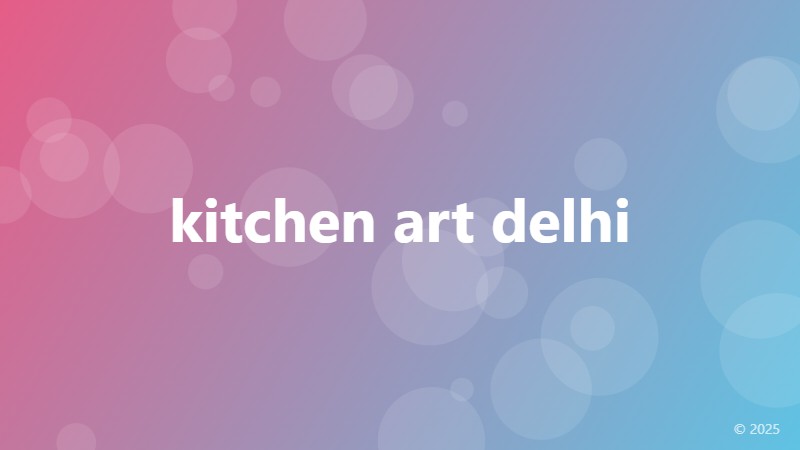 kitchen art delhi