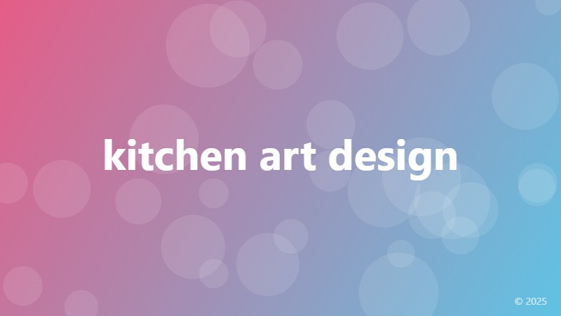 kitchen art design