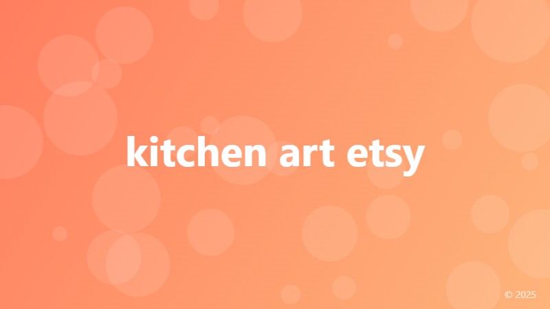 kitchen art etsy