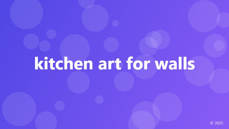 kitchen art for walls