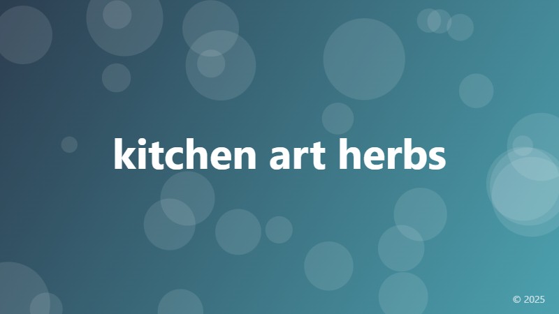 kitchen art herbs