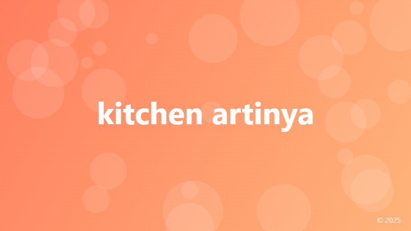 kitchen artinya