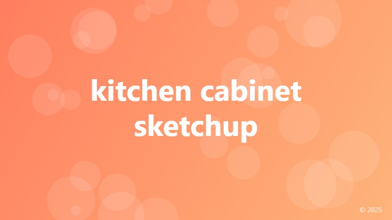kitchen cabinet sketchup