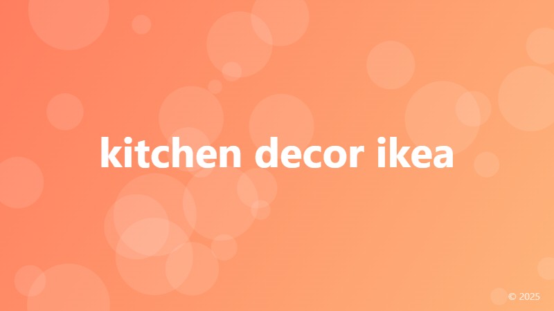 kitchen decor ikea