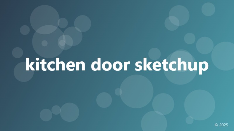 kitchen door sketchup