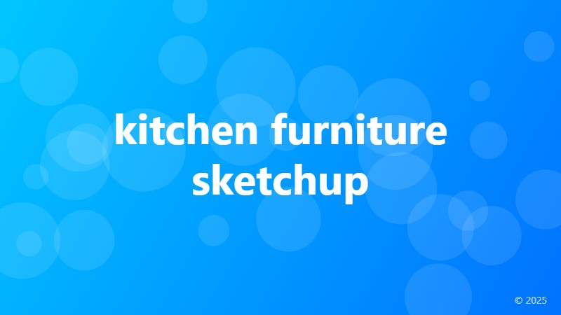 kitchen furniture sketchup