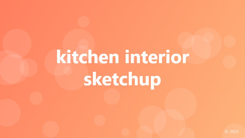 kitchen interior sketchup