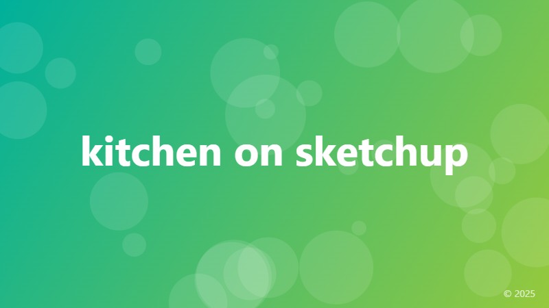 kitchen on sketchup