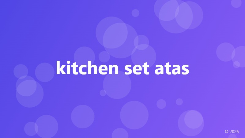 kitchen set atas