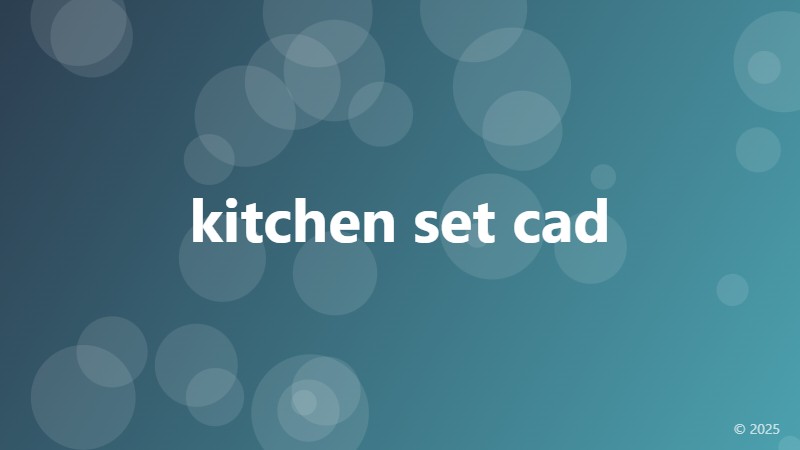 kitchen set cad