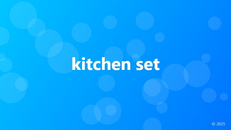 kitchen set