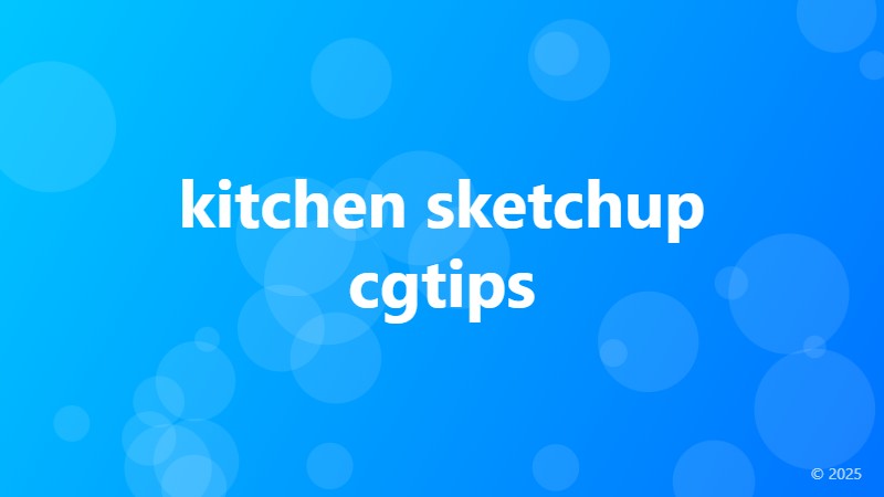 kitchen sketchup cgtips