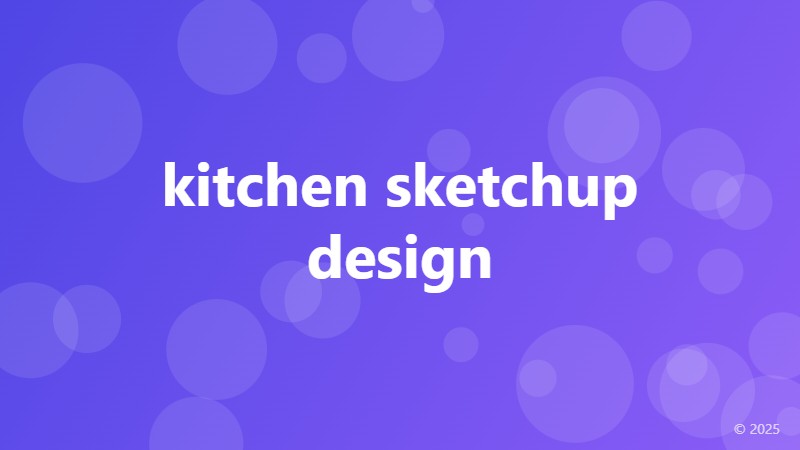 kitchen sketchup design