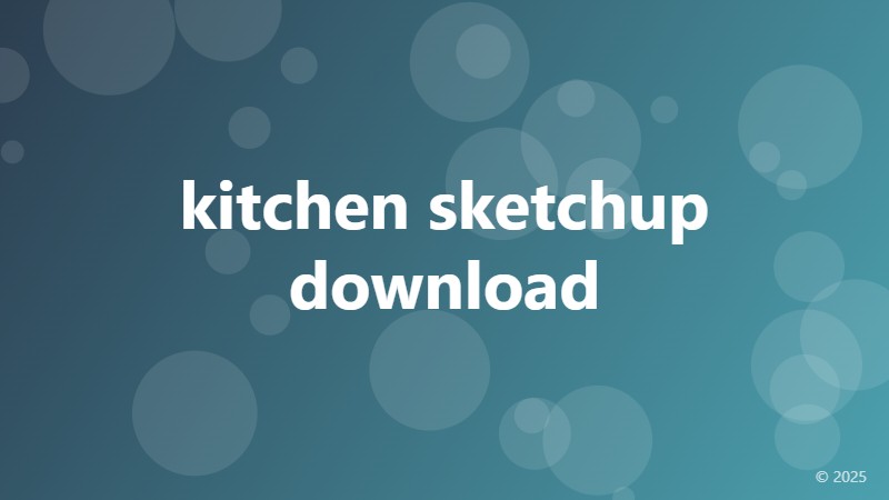 kitchen sketchup download