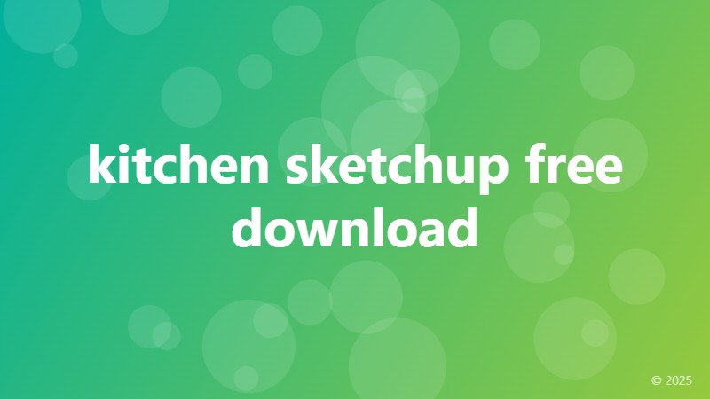kitchen sketchup free download