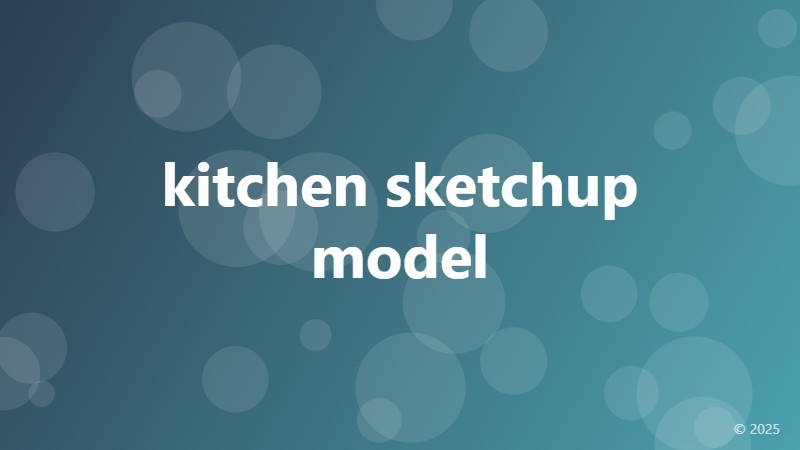kitchen sketchup model