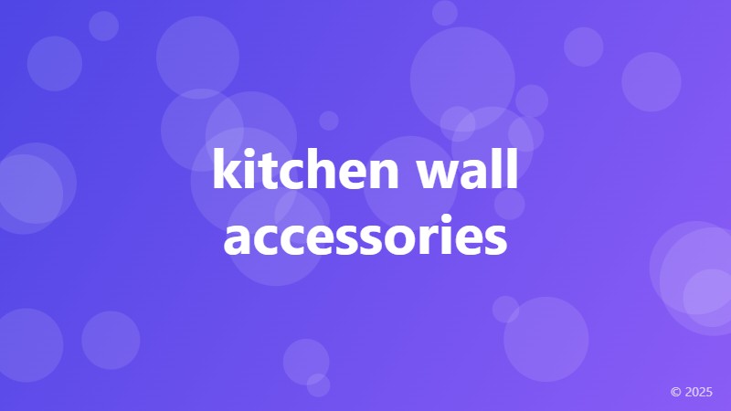 kitchen wall accessories