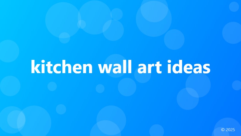 kitchen wall art ideas