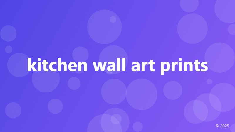 kitchen wall art prints
