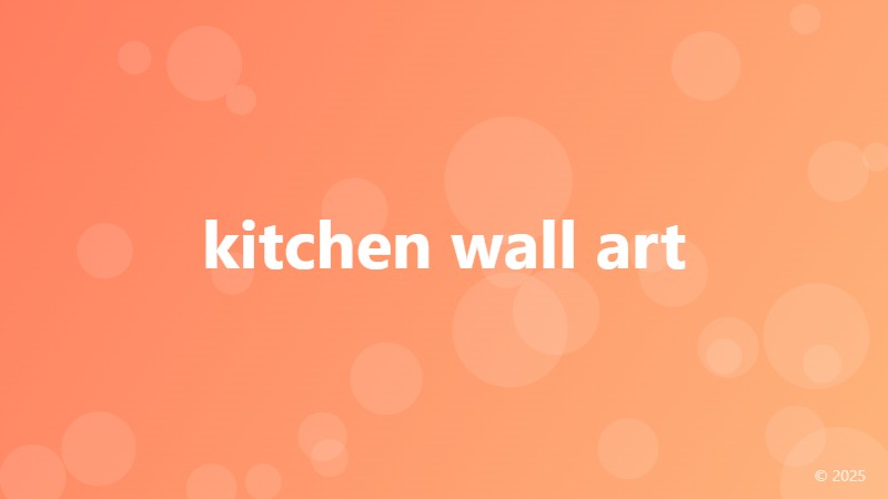 kitchen wall art