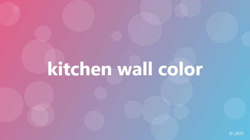 kitchen wall color