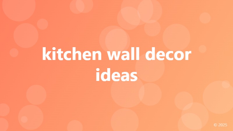 kitchen wall decor ideas