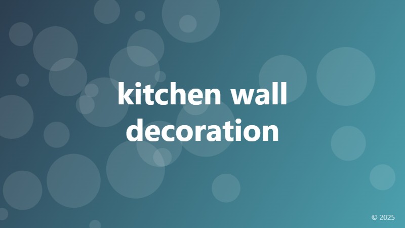 kitchen wall decoration