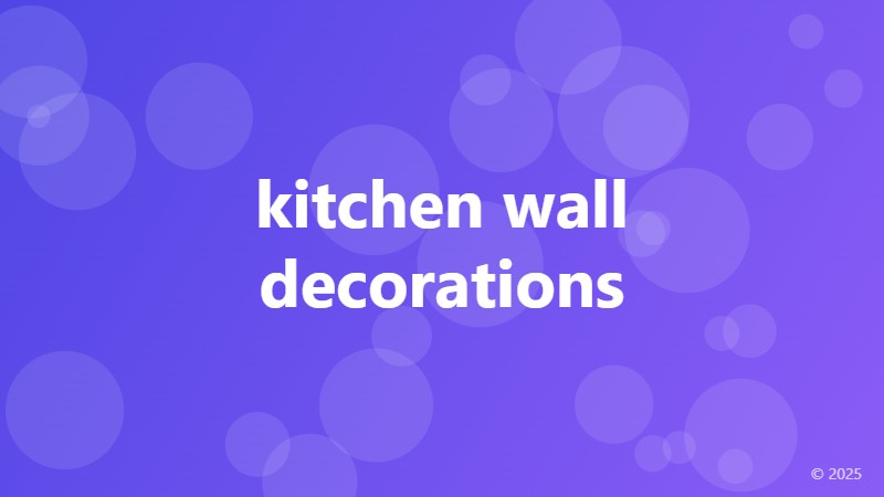 kitchen wall decorations
