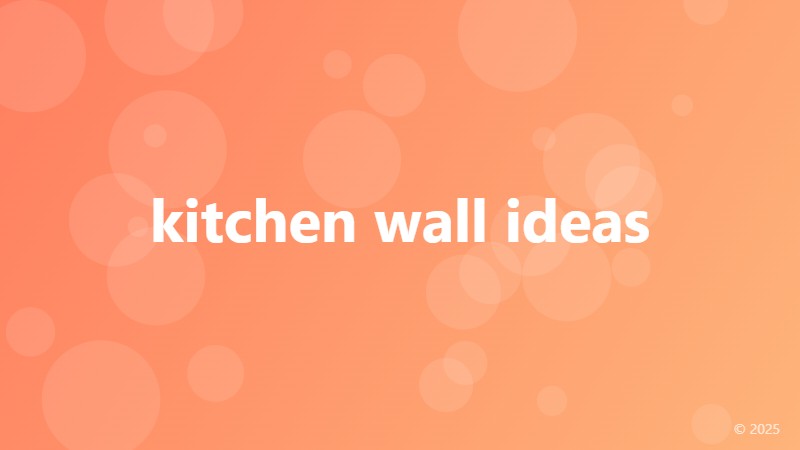 kitchen wall ideas