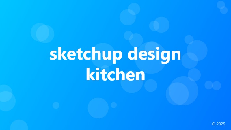 sketchup design kitchen