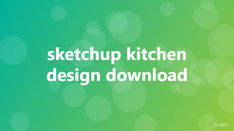 sketchup kitchen design download
