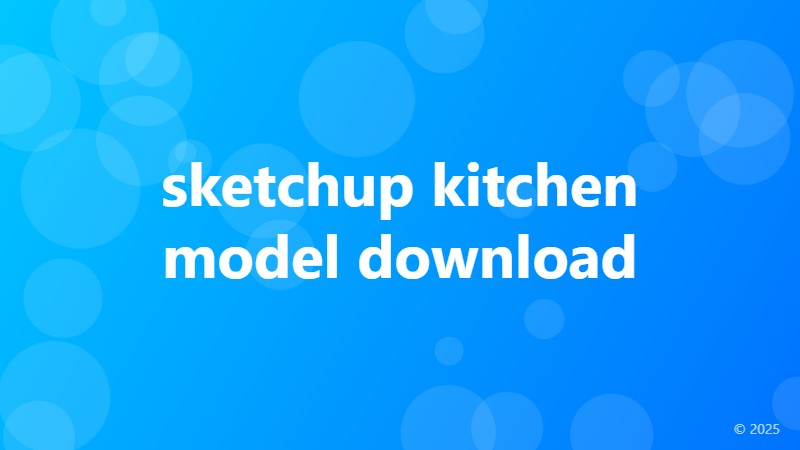 sketchup kitchen model download