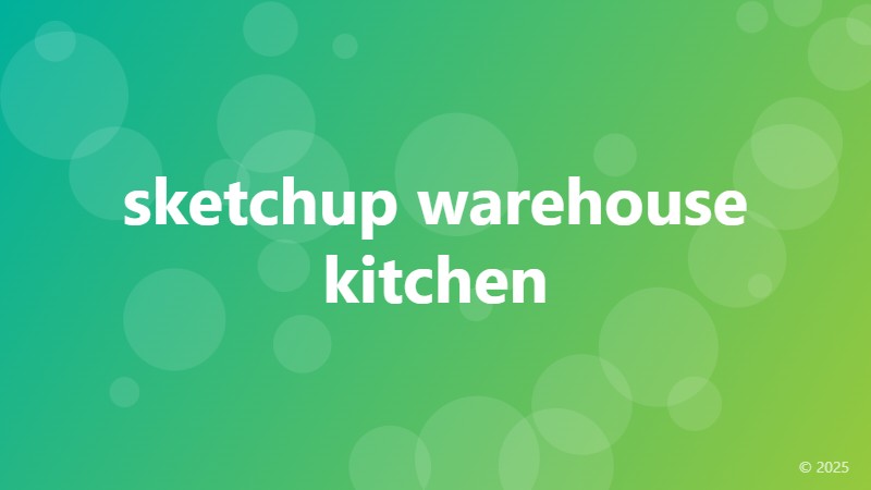 sketchup warehouse kitchen